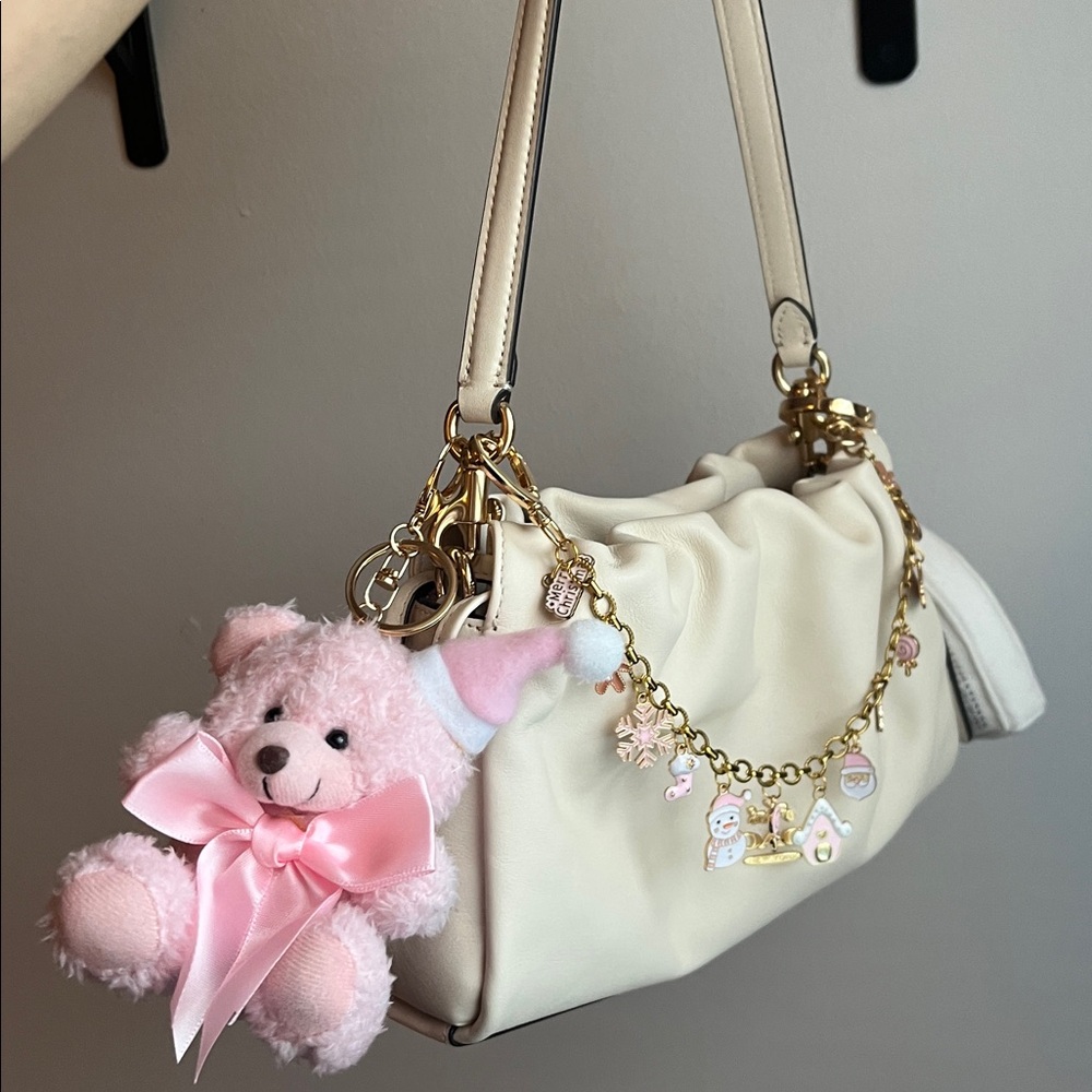 Teddy Bear Christmas Keychain/ Purse Charm - Picture 8 of 10